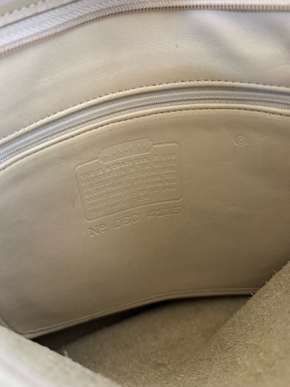 Coach 1996 Whitney #4115 in Bone - Picture 7 of 12